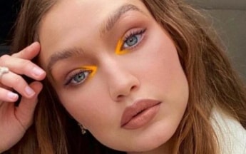 Jigi Hadid eyes color in dark