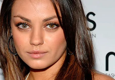 Mila Kunis young eyes color