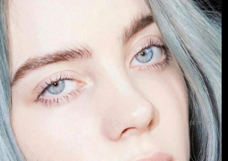Billie Eilish eyes up close photos