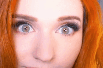 Amouranth eyes closeup