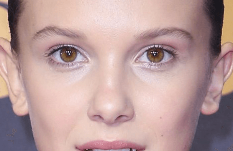 Millie Bobby Brown eyes close-up photo